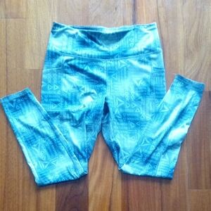Reebok Green Patterned Leggings